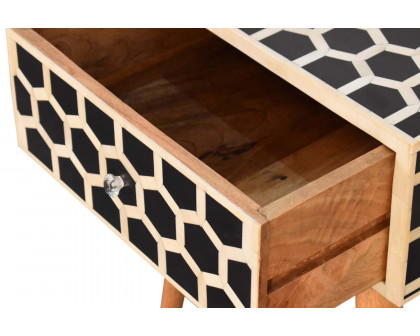 Artisan - Honeycomb Bone Inlay Bedside