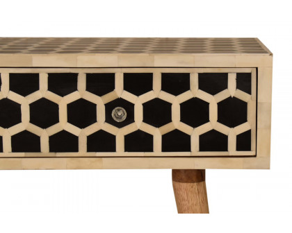 Artisan - Honeycomb Bone Inlay Console Table