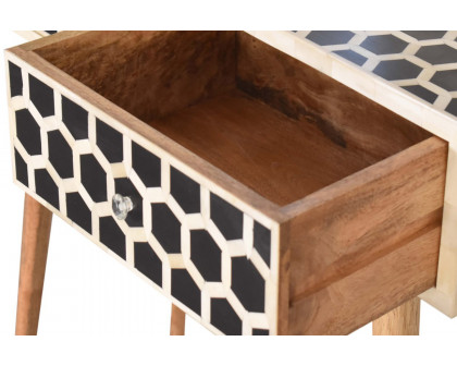 Artisan - Honeycomb Bone Inlay Console Table