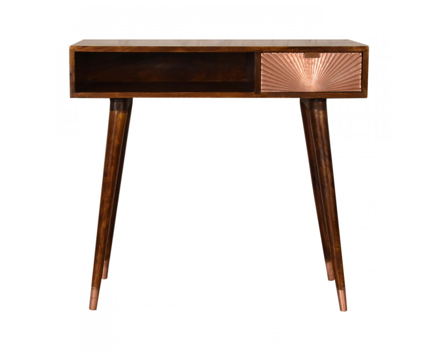 Artisan - Manila Writing Desk in Rose Gold