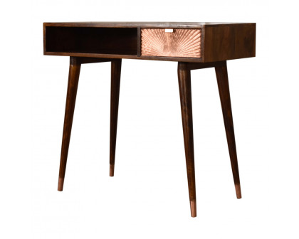 Artisan - Manila Writing Desk in Rose Gold