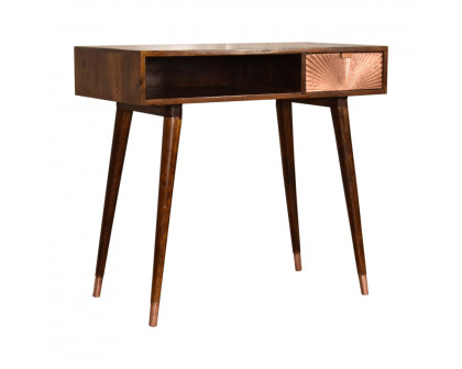 Artisan - Manila Writing Desk in Rose Gold