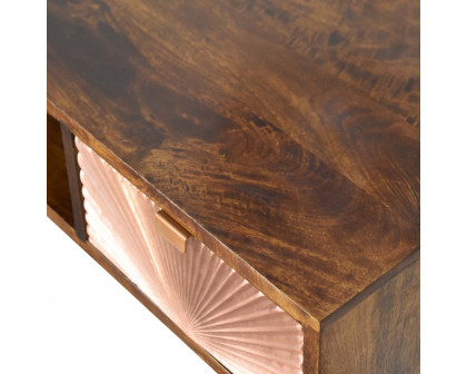 Artisan - Manila Writing Desk in Rose Gold