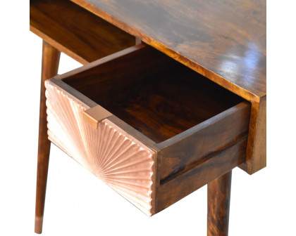 Artisan - Manila Writing Desk in Rose Gold