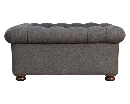 Artisan Battleship Pet Sofa Bed - Deep Button