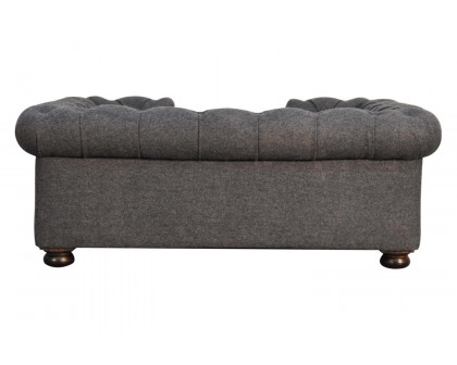 Artisan Battleship Pet Sofa Bed - Deep Button