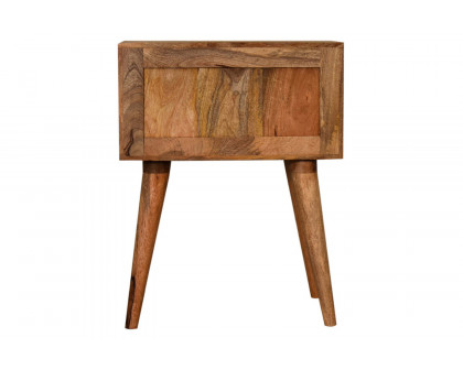 Artisan Patterned Bedside - Brick Red