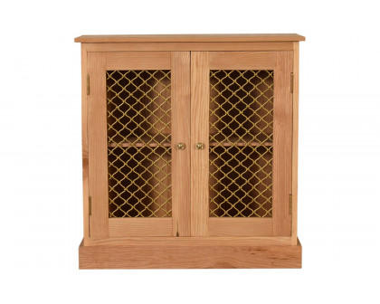 Artisan Caged Cabinet - Oak-ish