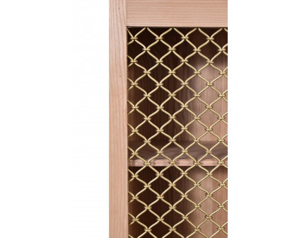 Artisan Caged Cabinet - Oak-ish