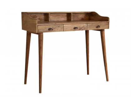 Artisan Nordic Style Gallery Back Writing Desk - Oak-ish