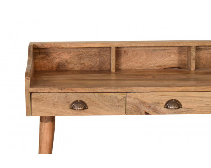 Artisan Nordic Style Gallery Back Writing Desk - Oak-ish