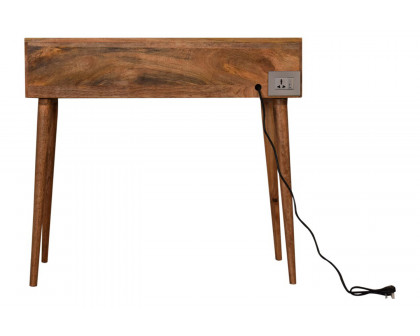 Artisan Nordic Style Gallery Back Writing Desk - Oak-ish