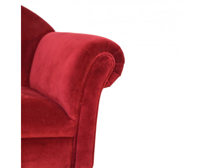 Artisan™ Nordic Style Armchair - Wine, Velvet