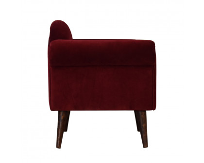 Artisan™ Nordic Style Armchair - Wine, Velvet