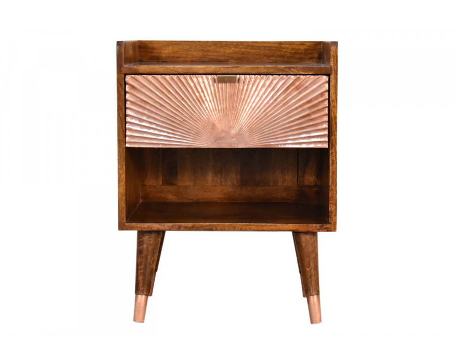 Artisan Manila Copper Bedside - 1 Drawer