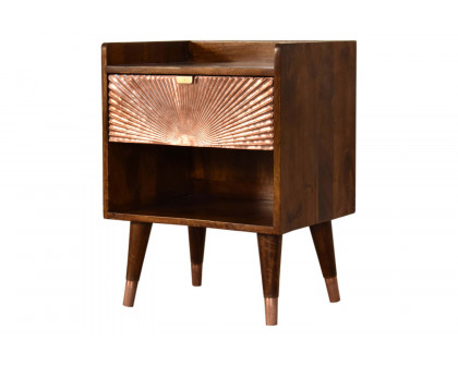 Artisan Manila Copper Bedside - 1 Drawer