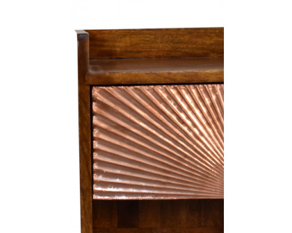 Artisan Manila Copper Bedside - 1 Drawer