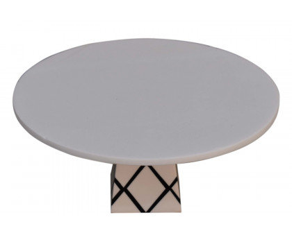 Artisan Cross Base Resin Cake Stand - White