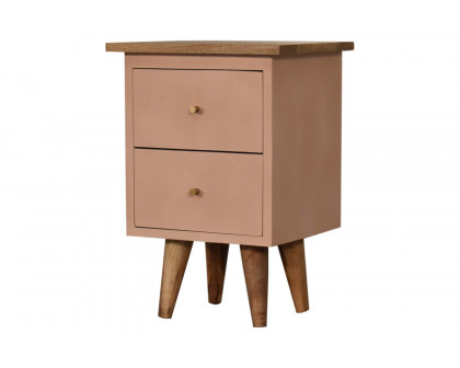 Artisan Hand Painted Bedside - Blush Pink