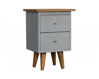 Artisan Hand Painted Bedside - Sky Blue