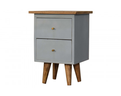 Artisan Hand Painted Bedside - Sky Blue