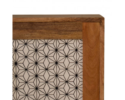 Artisan - Geometric Screen Printed Cabinet