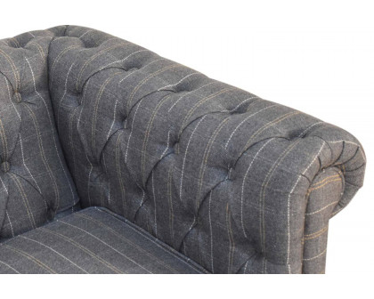 Artisan Chesterfield Sofa with 2 Seater - Pewter, Tweed