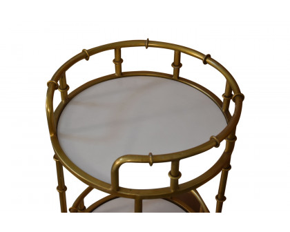 Artisan - Small Marble Top Tray Table