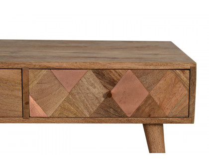 Artisan - Oak-ish Copper Inlay Coffee Table