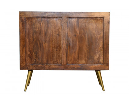 Artisan - Gold Inlay Cabinet in Chestnut