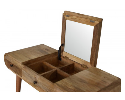 Artisan - Solid Wood Dressing Table with Foldable Mirror