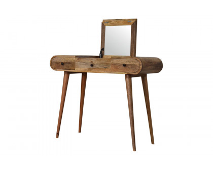 Artisan - Solid Wood Dressing Table with Foldable Mirror