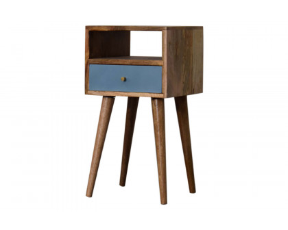 Artisan Mini Hand Painted Bedside - Blue