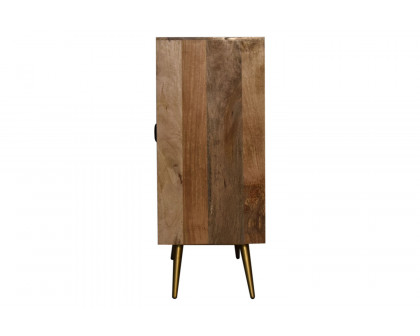 Artisan - Inlay Cabinet in Sleek Cement Brass