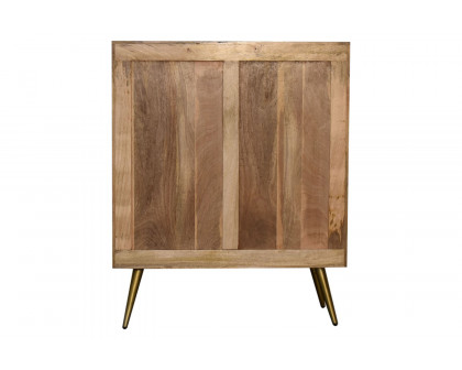 Artisan - Inlay Cabinet in Sleek Cement Brass