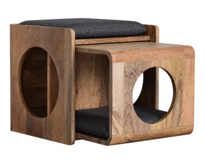 Artisan - Round Cut-out Pet Bed with Seat Pad