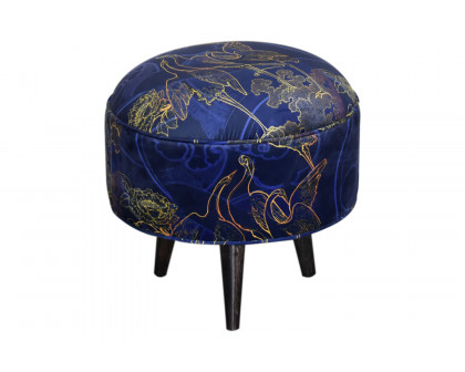 Artisan Nordic Style Footstool - Shangri-La, Velvet