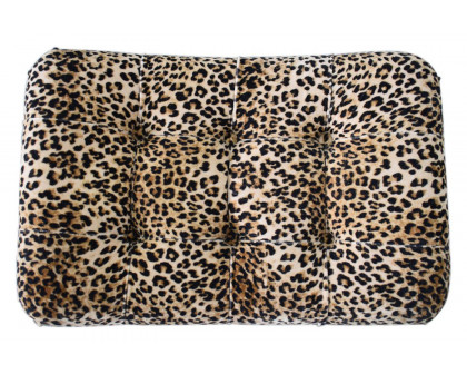 Artisan Curved Bench - Leopard, Velvet