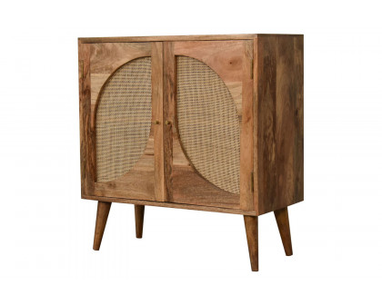 Artisan Woven Cabinet - Leaf Doors