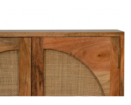 Artisan Woven Cabinet - Leaf Doors