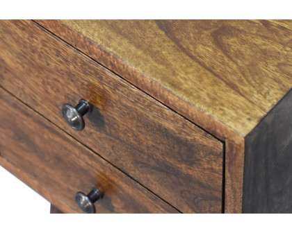 Artisan - Mini 2 Drawer Bedside in Chestnut