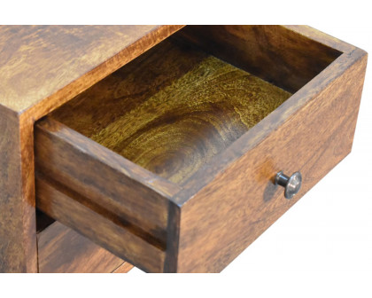 Artisan - Mini 2 Drawer Bedside in Chestnut