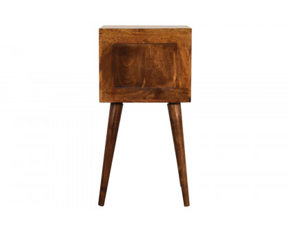 Artisan - Mini 2 Drawer Bedside in Chestnut