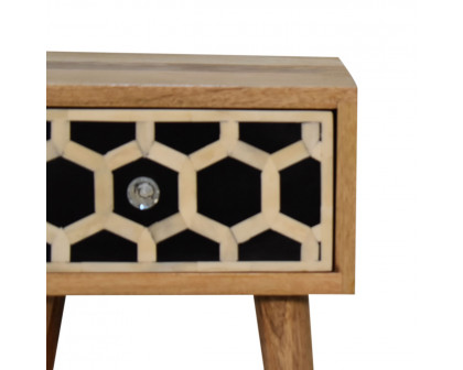 Artisan Bone Inlay Mini Bedside - 1 Drawer