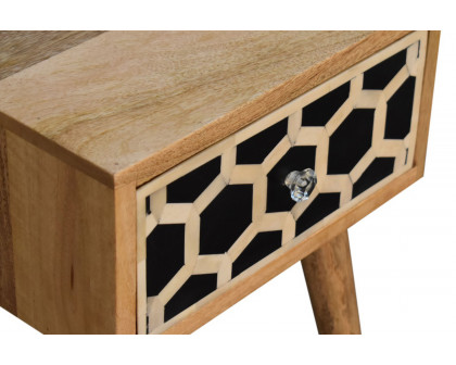 Artisan Bone Inlay Mini Bedside - 1 Drawer