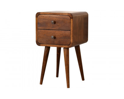 Artisan Curved Mini Bedside - Chestnut