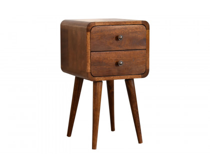 Artisan Curved Mini Bedside - Chestnut