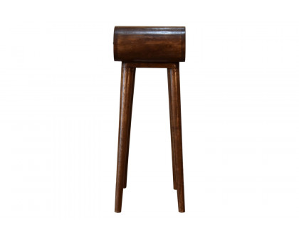 Artisan - Mini Rounded Mini Console Table in Chestnut