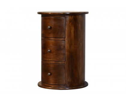 Artisan Drum Bedside - Chestnut