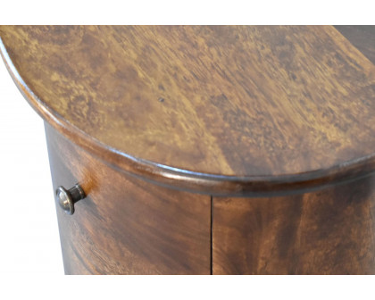 Artisan Drum Bedside - Chestnut